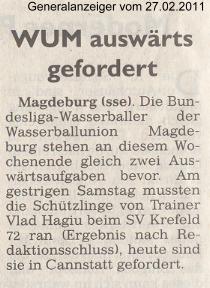 WUM ausw�rts gefordert
