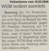 WUM verliert ausw�rts