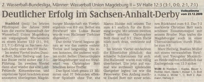 Deutlicher Erfolg im Sachsen-Anhalt-Derby